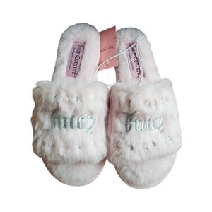 Juicy couture fuzzy slippers